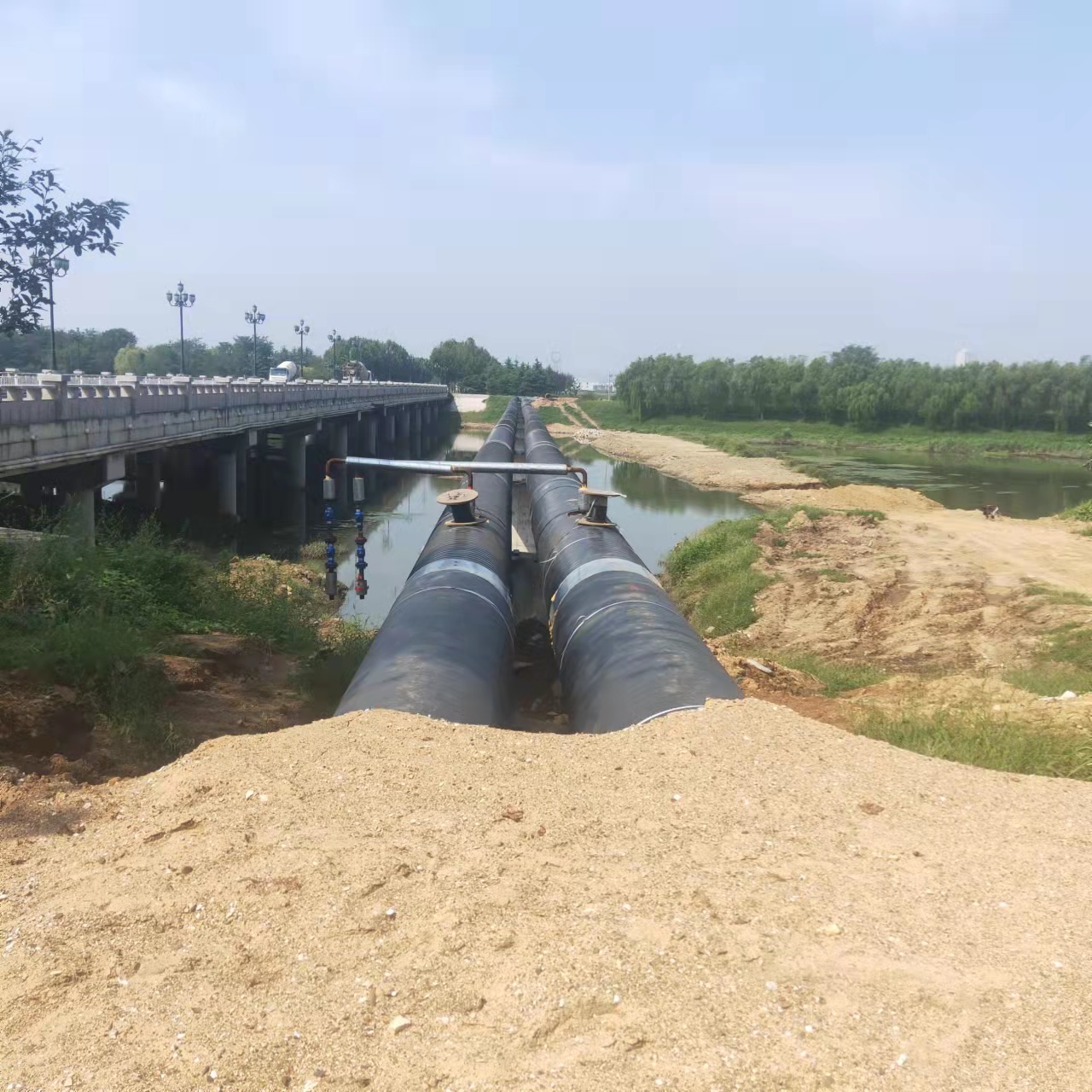 大安镇输油管道清洗
